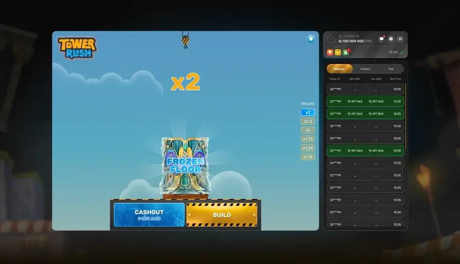 Algoritmo de Tower Rush desarrollado por Galaxsys